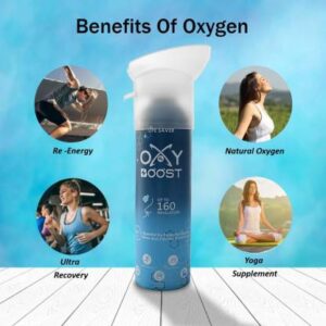 Oxy Boost Natural Portable Oxygen Cylinder Can with Inbuilt Mask