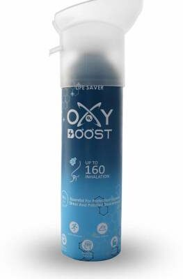 Oxy Boost Natural Portable Oxygen Cylinder Can with Inbuilt Mask