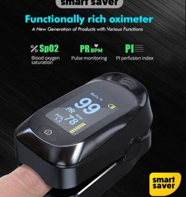 Smart Saver Finger Pulse Oximeter Blood Oxygen Saturation Monitor